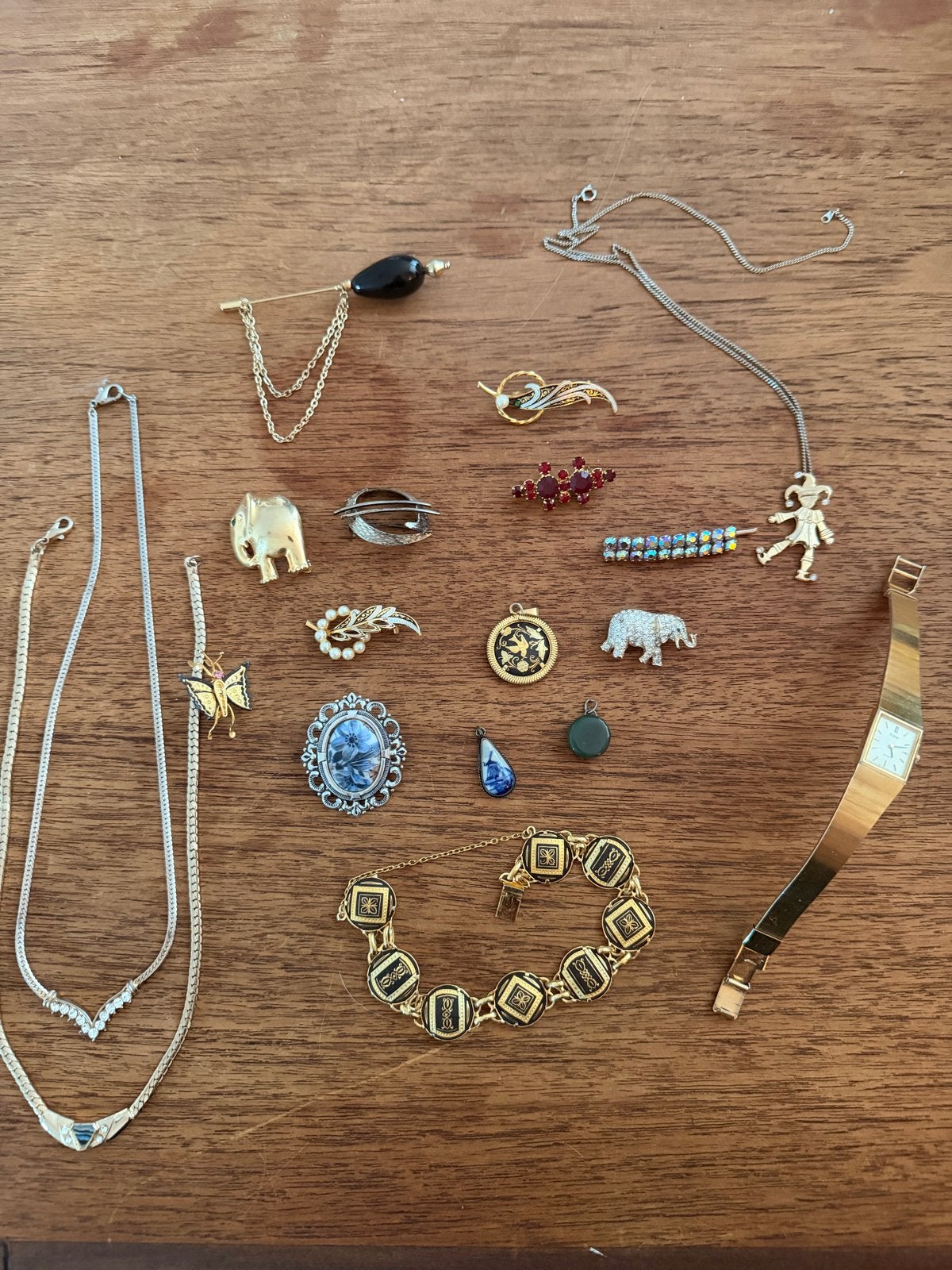 Partij Vintage Sieraden: Kettingen, Broches, Armbanden, Ophalen of Verzenden, Overige materialen, Overige typen