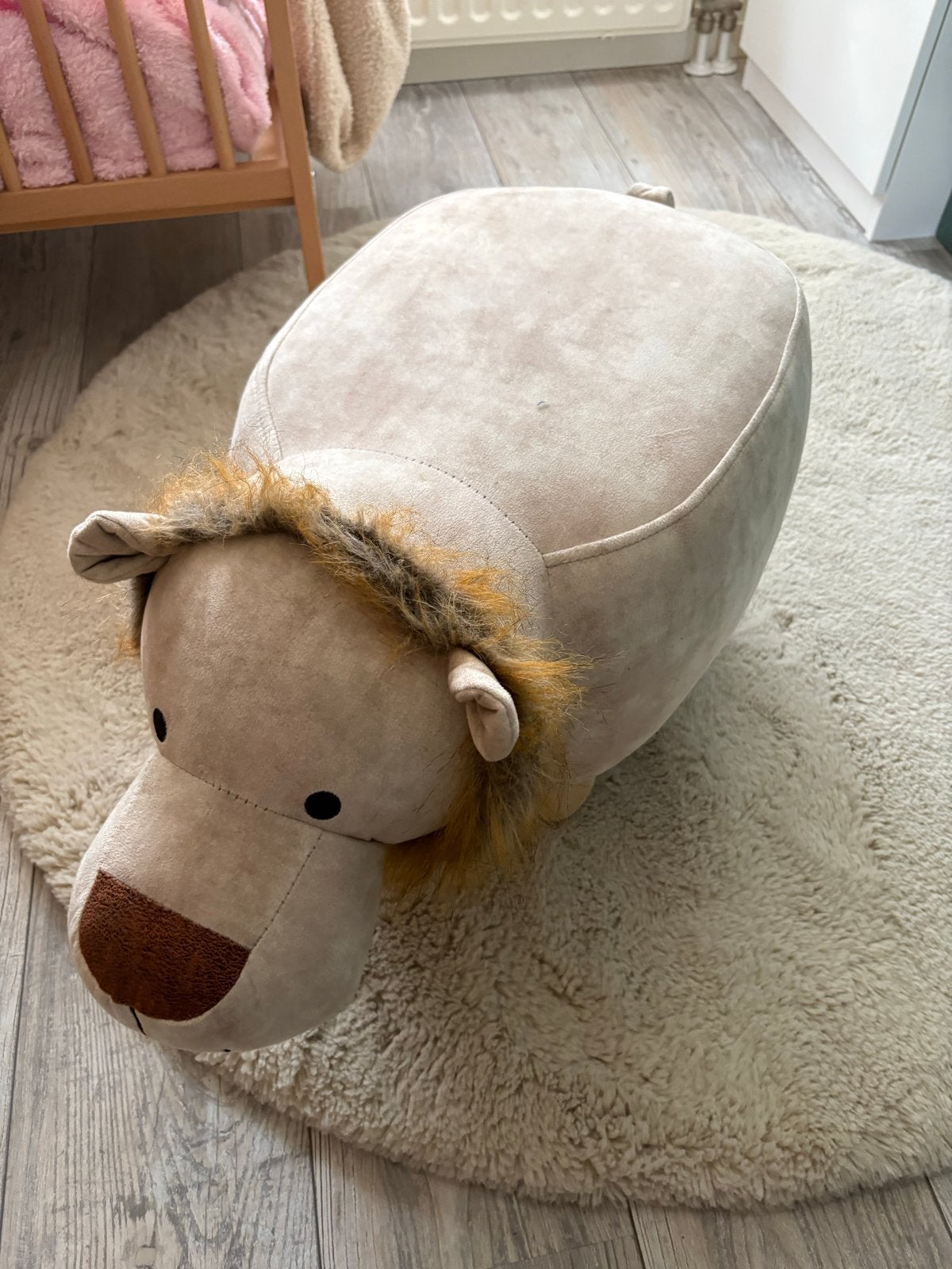 Leuk leeuw krukje voor de kinderkamer, Ophalen, Zo goed als nieuw, Overige materialen