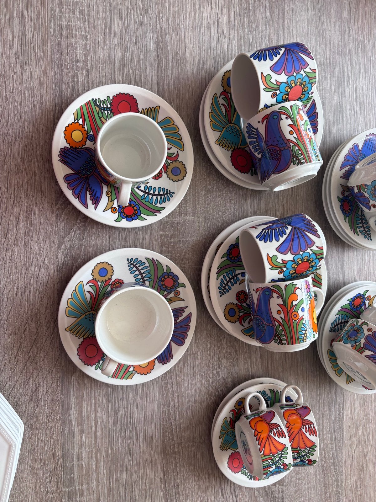 Vintage Villeroy & Boch Acapulco koffie/theeservies, Huis en Inrichting, Keuken | Servies, Ophalen, Villeroy & Boch, Vintage, Zo goed als nieuw