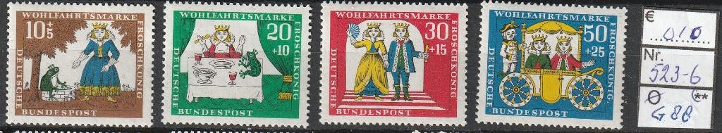 Bund Grimm: Der Froschkönig Michel 523-6 Nr.G88p, Verzenden, BRD, Postfris