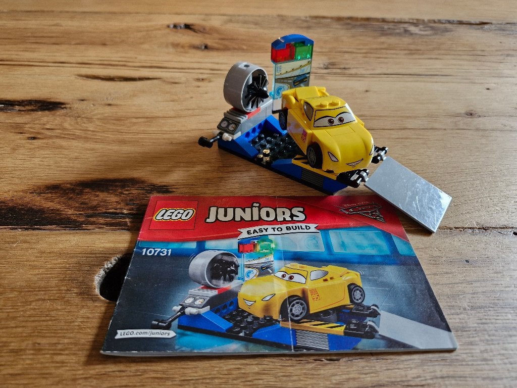Lego 10731 - Juniors Cars Cruz Ramires Race Simulator, Gebruikt, Overige thema's, Lego, Compleet