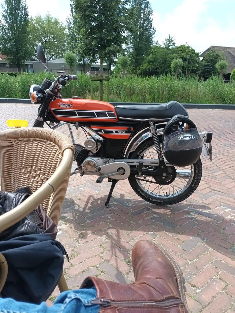 Gezocht yamaha fs1 type of staat niet belangrijk, Fietsen en Brommers, Brommers | Oldtimers, Ophalen, Yamaha