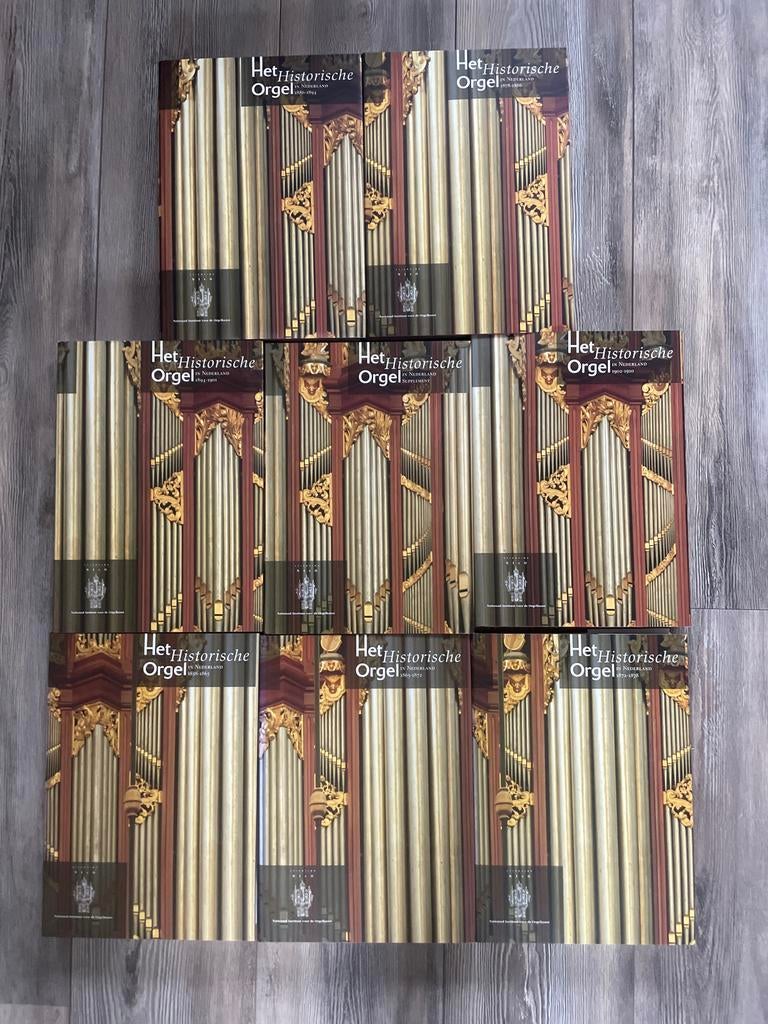 Het Historische Orgel in Nederland - complete set 8 delen, Muziek en Instrumenten, Orgels, Ophalen of Verzenden, Zo goed als nieuw