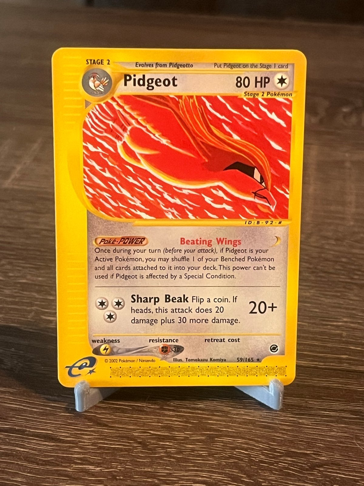 Pidgeot (59/165) - Expedition  - NM, Hobby en Vrije tijd, Verzamelkaartspellen | Pokémon, Ophalen of Verzenden, Zo goed als nieuw