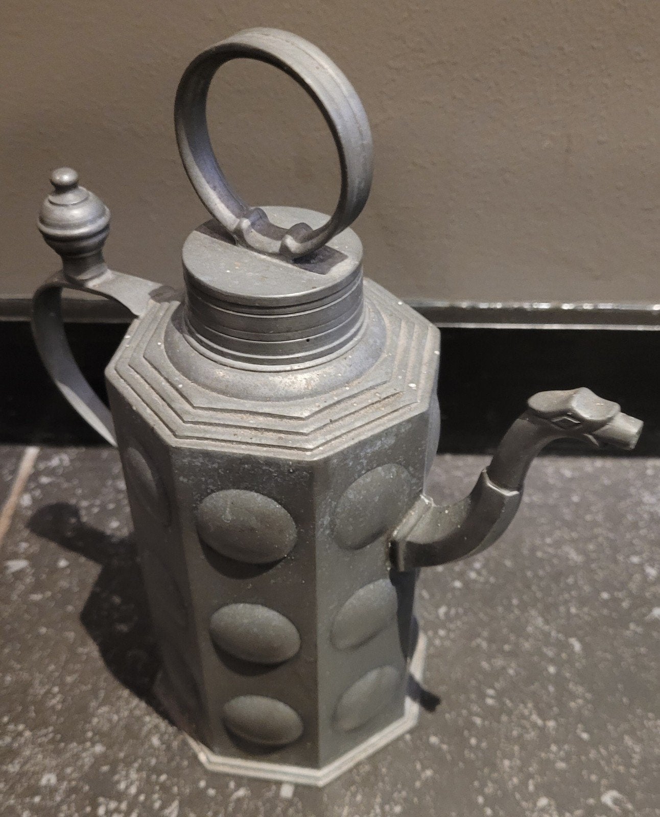 tinnen koffie kan, Antiek en Kunst, Ophalen of Verzenden
