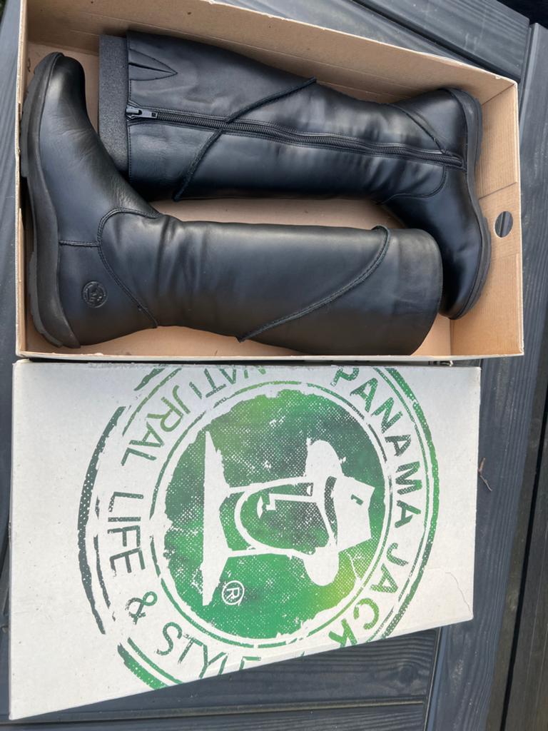 Panama Jack Niza Hoge Laarzen Zwart Maat 37, Kleding | Dames, Ophalen of Verzenden, Nieuw, Zwart, Hoge laarzen
