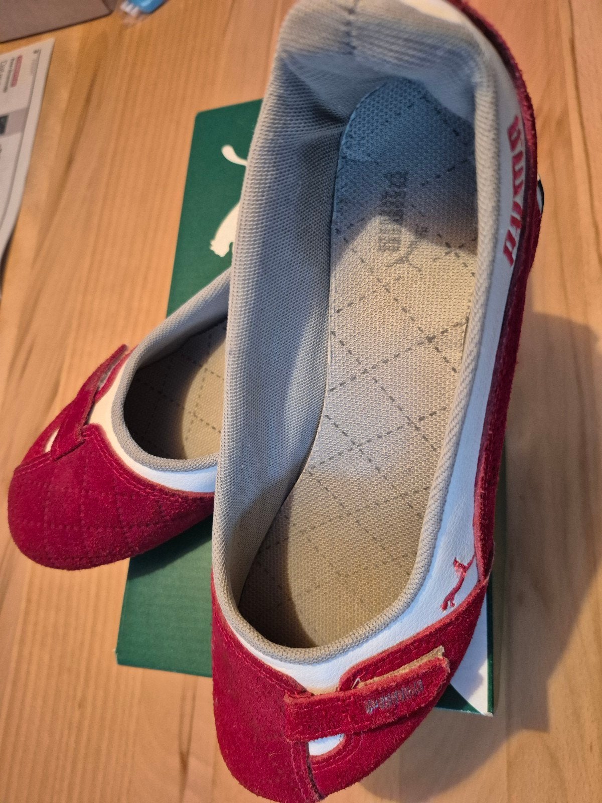 puma ballerina rood maat 38/39, Puma, Ophalen of Verzenden, Zo goed als nieuw, Rood