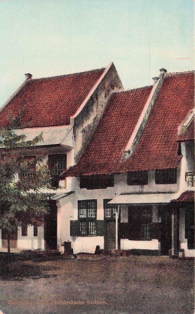 Nederlands Indië Batavia - Oud Hollandsche huizen, Ophalen of Verzenden, 1920 tot 1940, Ongelopen, Buiten Europa