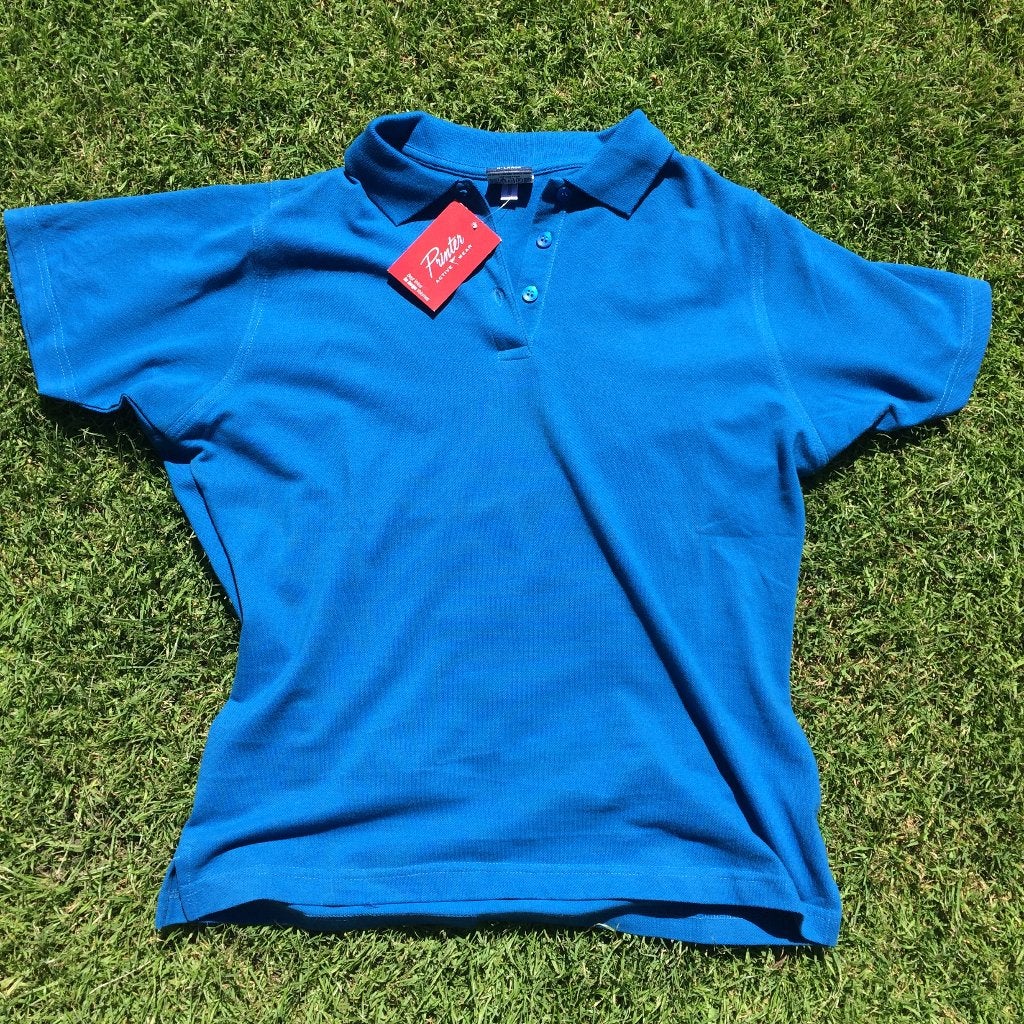 Poloshirt marineblauw Tshirt met blauwe knoopjes maatje S, Kleding | Dames, Blauw, Ophalen of Verzenden, Zo goed als nieuw, Korte mouw