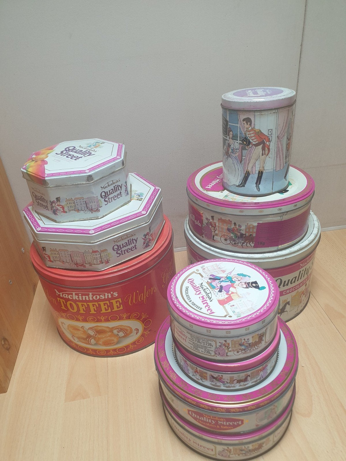 Vintage Quality Street Blikken - Diverse Maten en Vormen, Verzamelen, Ophalen
