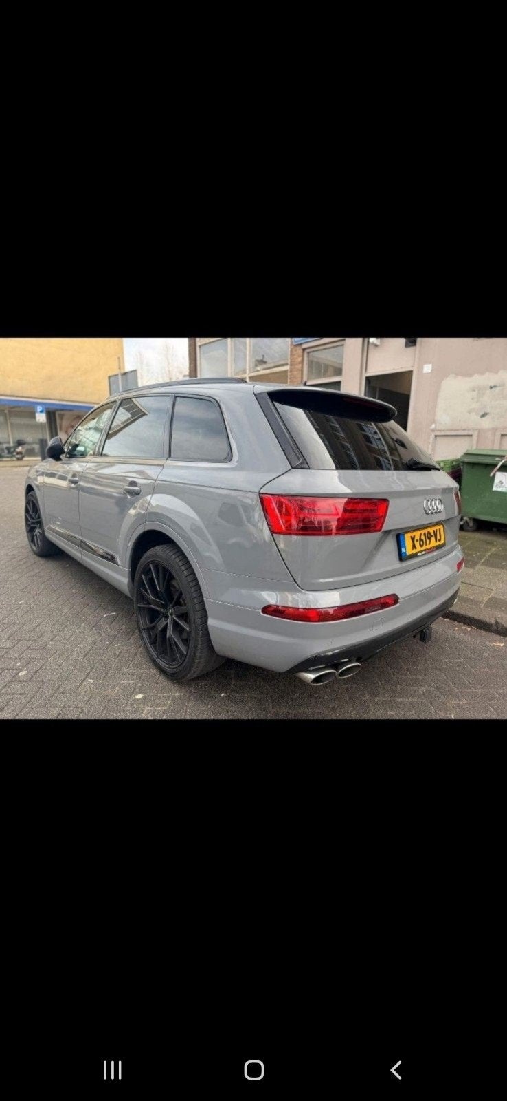 Audi q7 2016 Grijs nardo gray, Auto's, Automaat, Zwart, 2995 cc, 7 stoelen