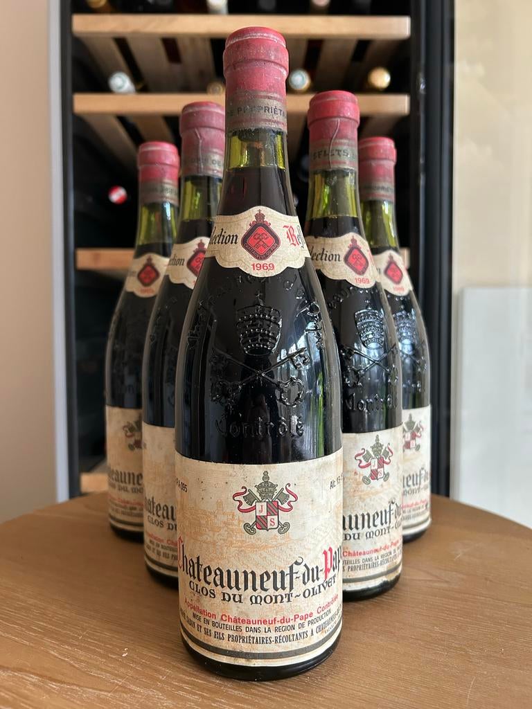 Chateauneuf-du-Pape 1969 | Clos du Mont-Oliver, Verzamelen, Ophalen, Frankrijk, Nieuw, Rode wijn