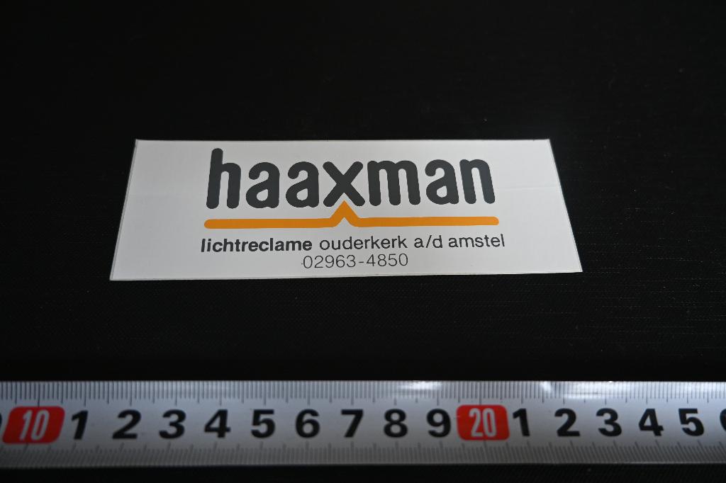 sticker Ouderkerk a/d Amstel  HHXMAN lichtreclame, Ophalen, Zo goed als nieuw
