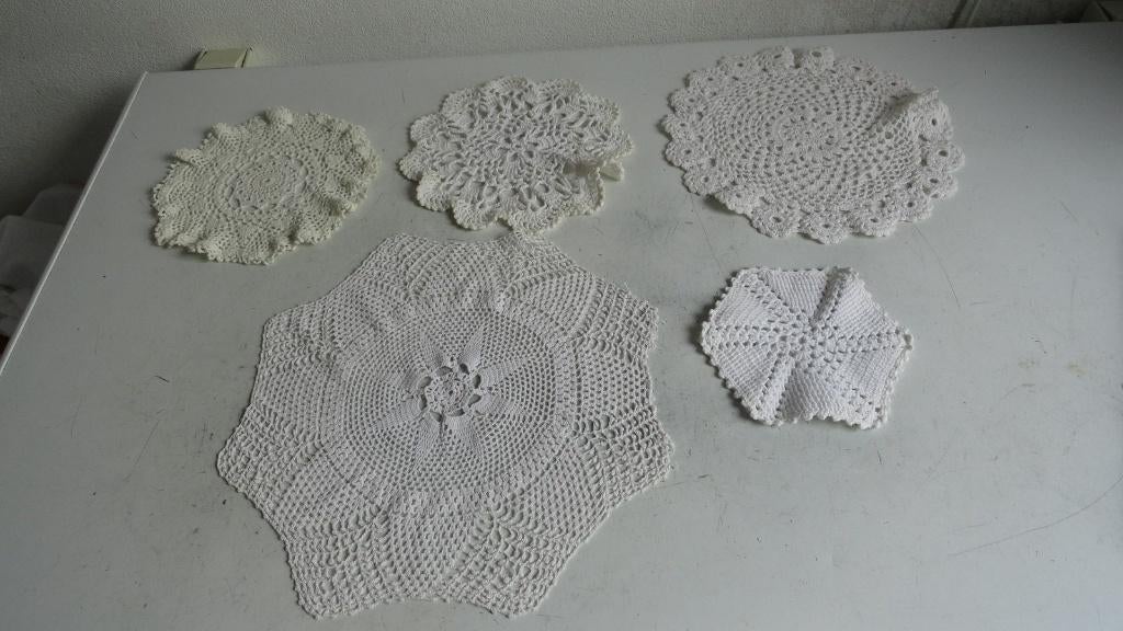 Gehaakte kleedjes, handgemaakt, vintage, Antiek en Kunst, Ophalen of Verzenden
