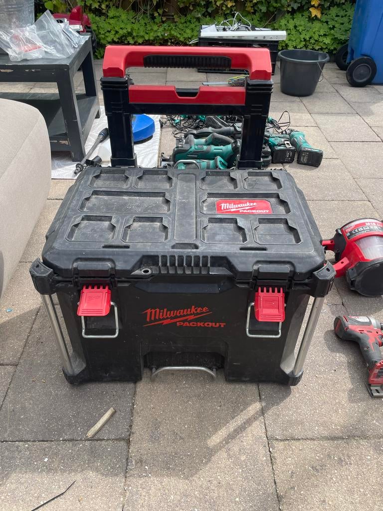 Milwaukee M18 Set: Slagboormachine, Stofzuiger & Accessoires, Doe-het-zelf en Verbouw, Gereedschap | Boormachines, Ophalen, Gebruikt