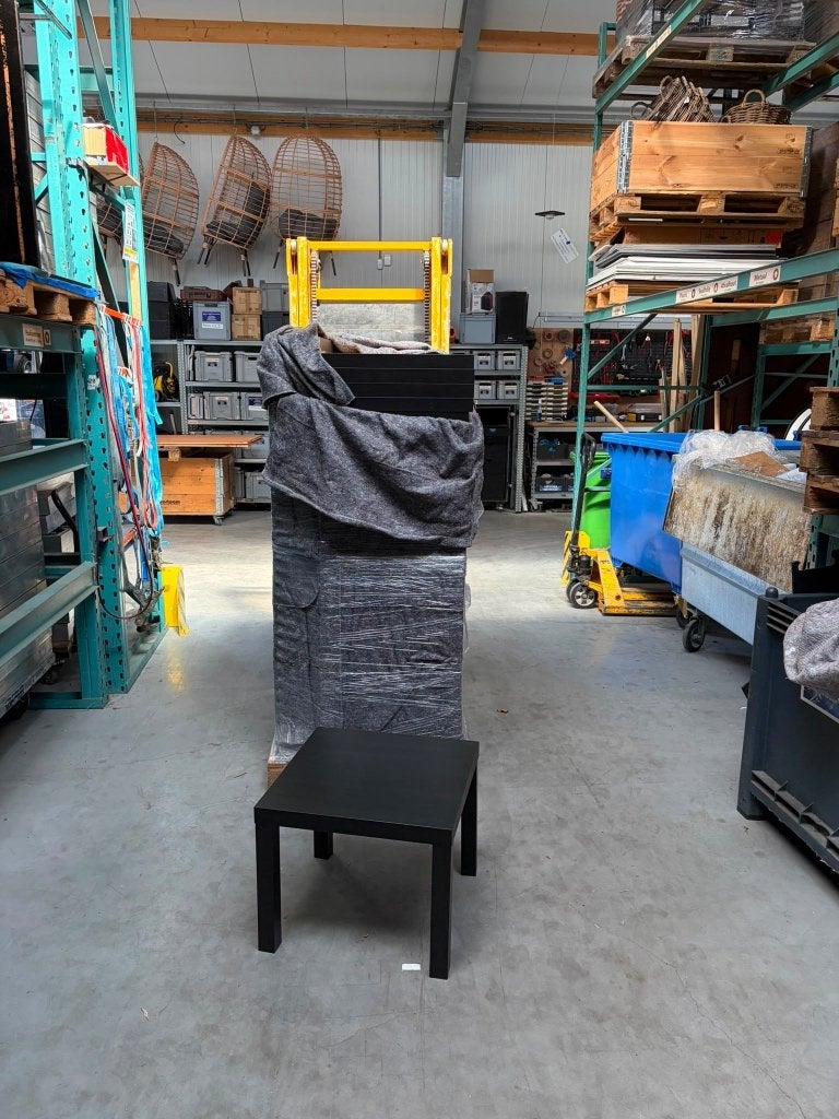 63x IKEA LACK bijzettafeltje zwartbruin ook per 10 te koop, Huis en Inrichting, Tafels | Bijzettafels, Minder dan 55 cm, Vierkant