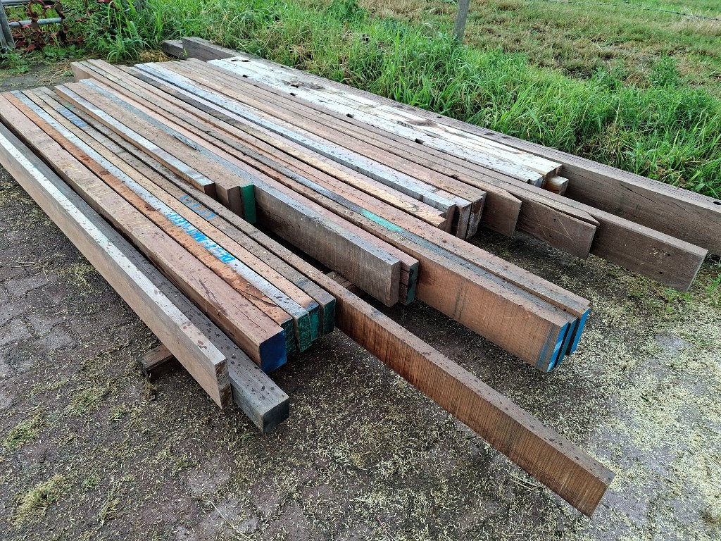 Azobe balken b-keus, Ophalen, Zo goed als nieuw, Hardhout, 250 cm of meer