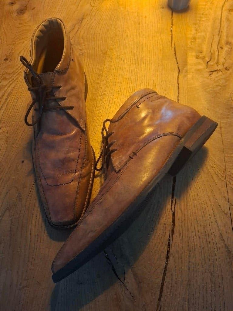 heren schoenen, van Lier, maat, maat 9/43, Bruin, Ophalen of Verzenden, Zo goed als nieuw, Veterschoenen