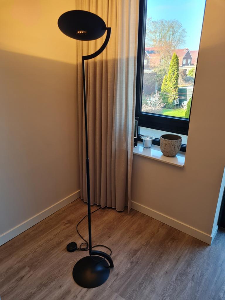 Staande lamp, inclusief dimmer. Hoogte 180 cm, Ophalen, 150 tot 200 cm