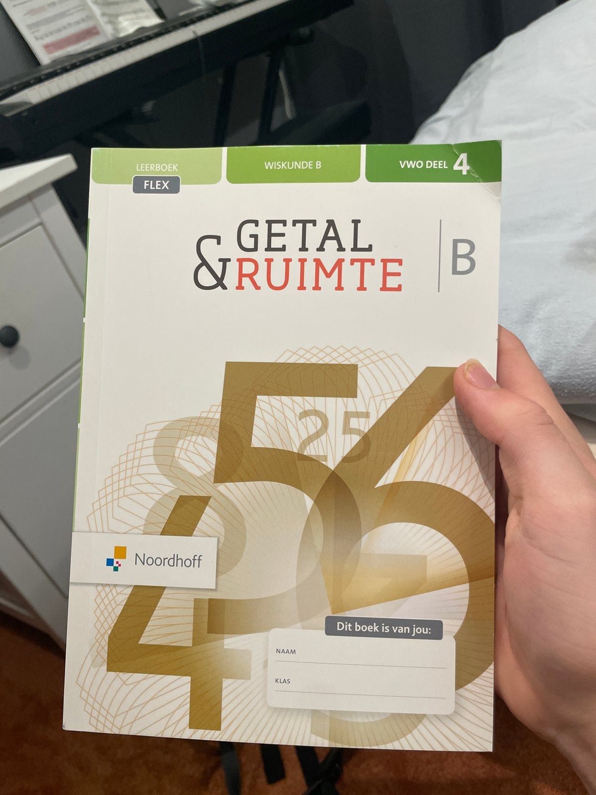 Getal & Ruimte Wiskunde B VWO deel 4 Leerboek Flex, Boeken, Ophalen of Verzenden, Zo goed als nieuw, VWO, Wiskunde B