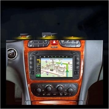 Android 16 Navigatie mercedes C klasse w203 2001 carplay usb