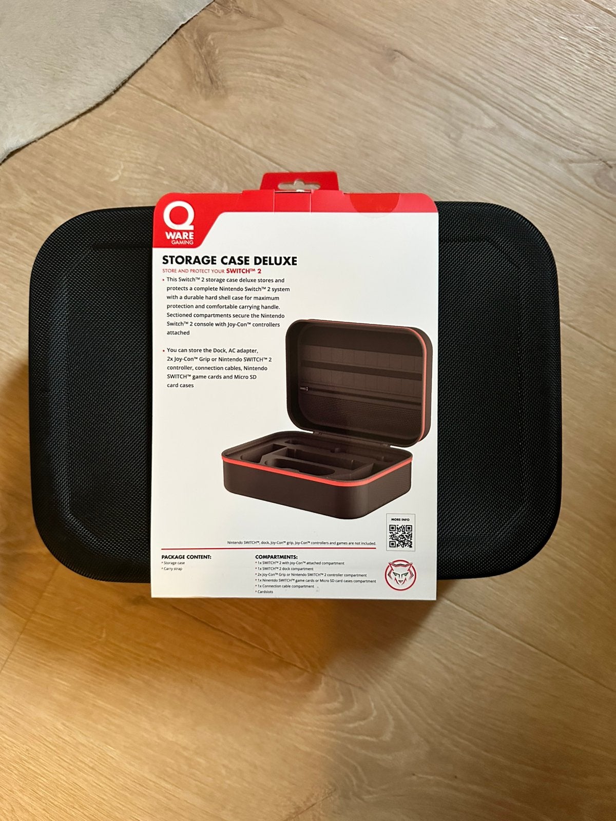 Switch 2 storage case Qware, Ophalen, Hoesje, Tasje of Behuizing, Nieuw, Draadloos