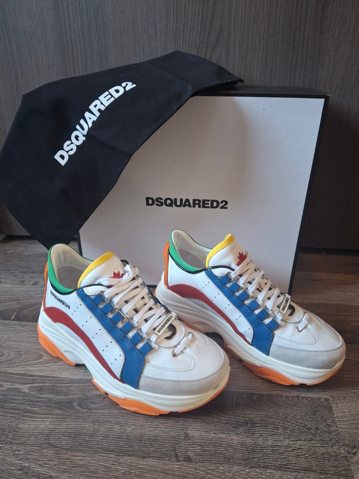 Dsquared2 Bumpy 551 Sneakers - Maat 41 - Zo goed als nieuw, Kleding | Dames, Wit, Ophalen of Verzenden, Dsquared2, Sneakers of Gympen