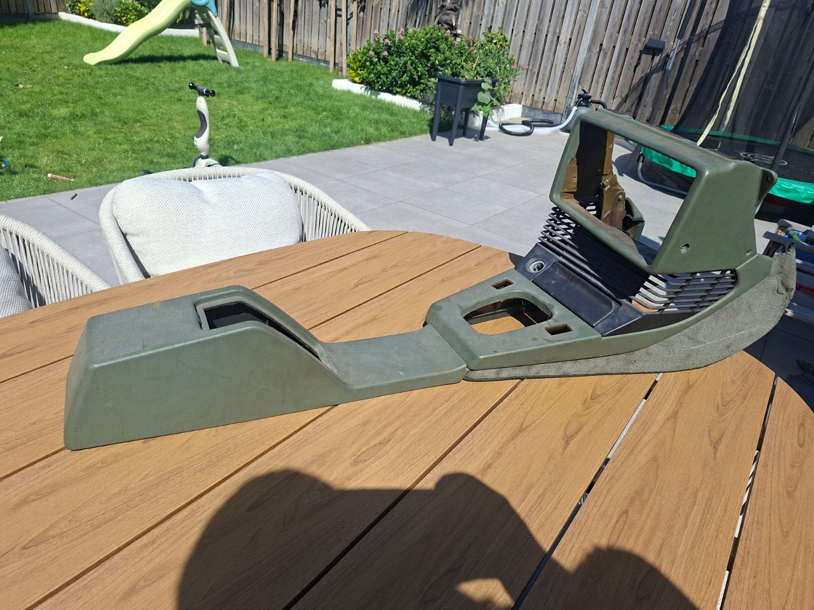 Foto 3 van Bmw e28 middenconsole groen model met airco