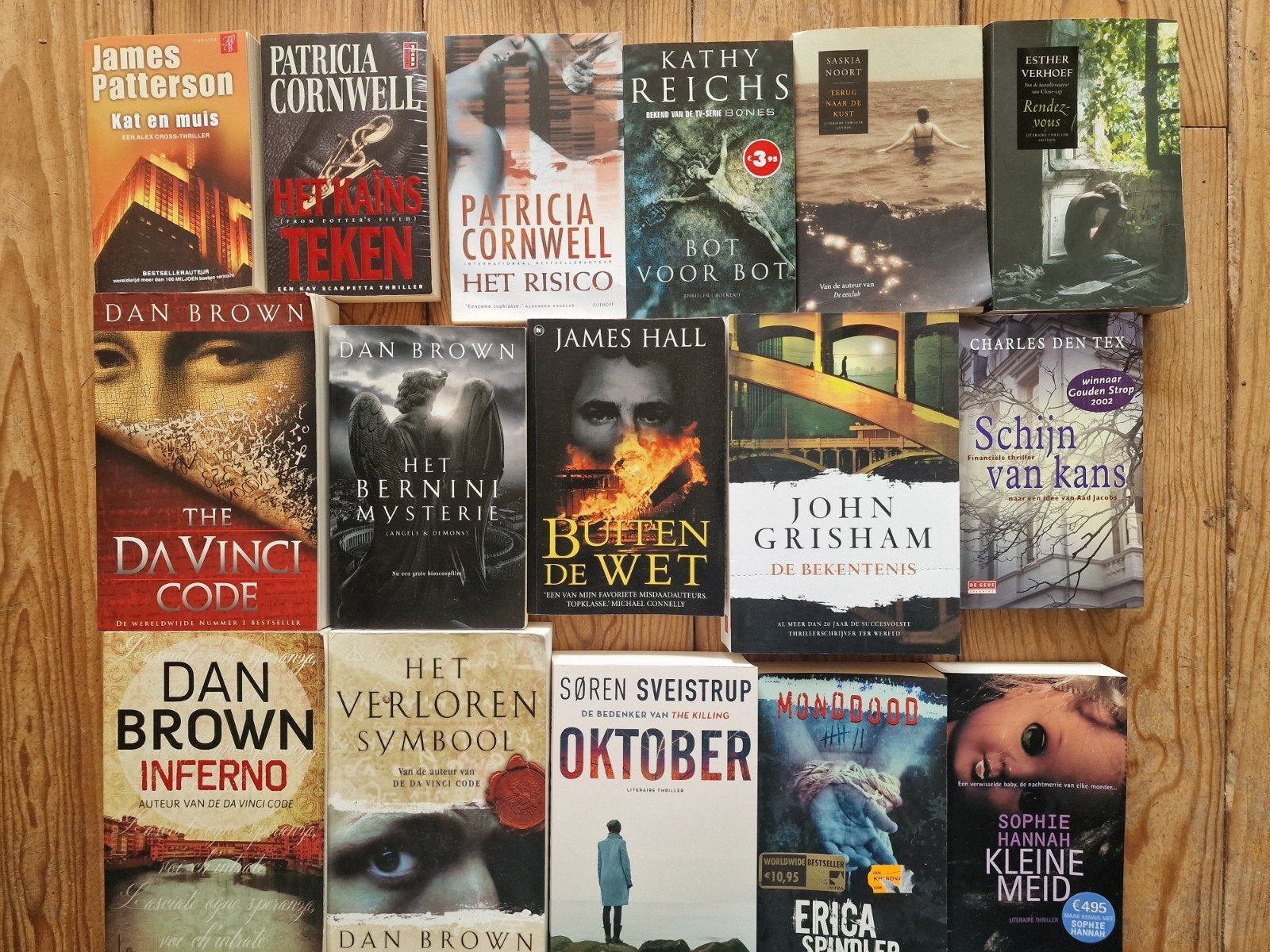 Diverse thrillers en romans van bekende auteurs, Ophalen of Verzenden, Gelezen