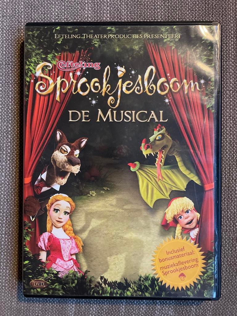 Efteling Sprookjesboom De Musical - dvd, Gebruikt, Alle leeftijden, Overige genres, Ophalen of Verzenden