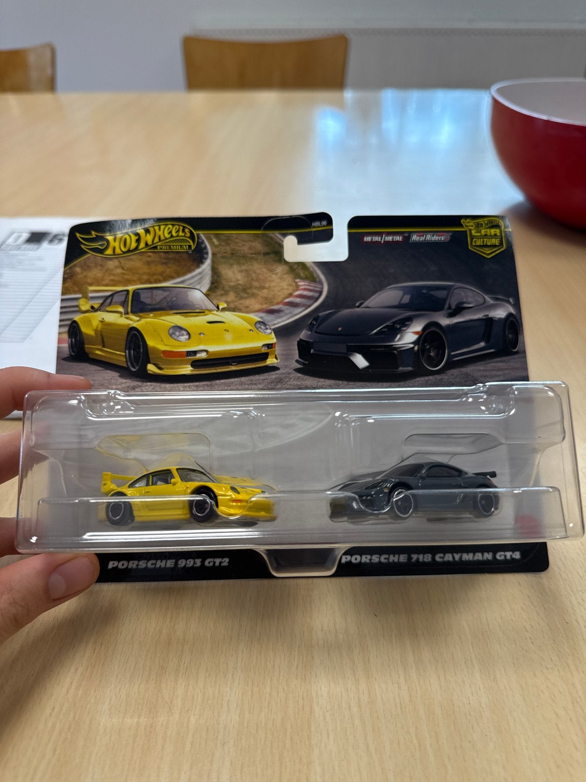 Hot Wheels Porsche 993 GT2 & 718 Cayman GT4 Car Culture, Ophalen of Verzenden, Nieuw, Auto