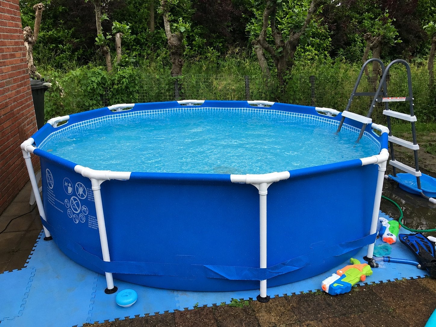Intex opzetzwembad met pomp en accessoires, Ophalen, Gebruikt, Minder dan 80 cm, Rond