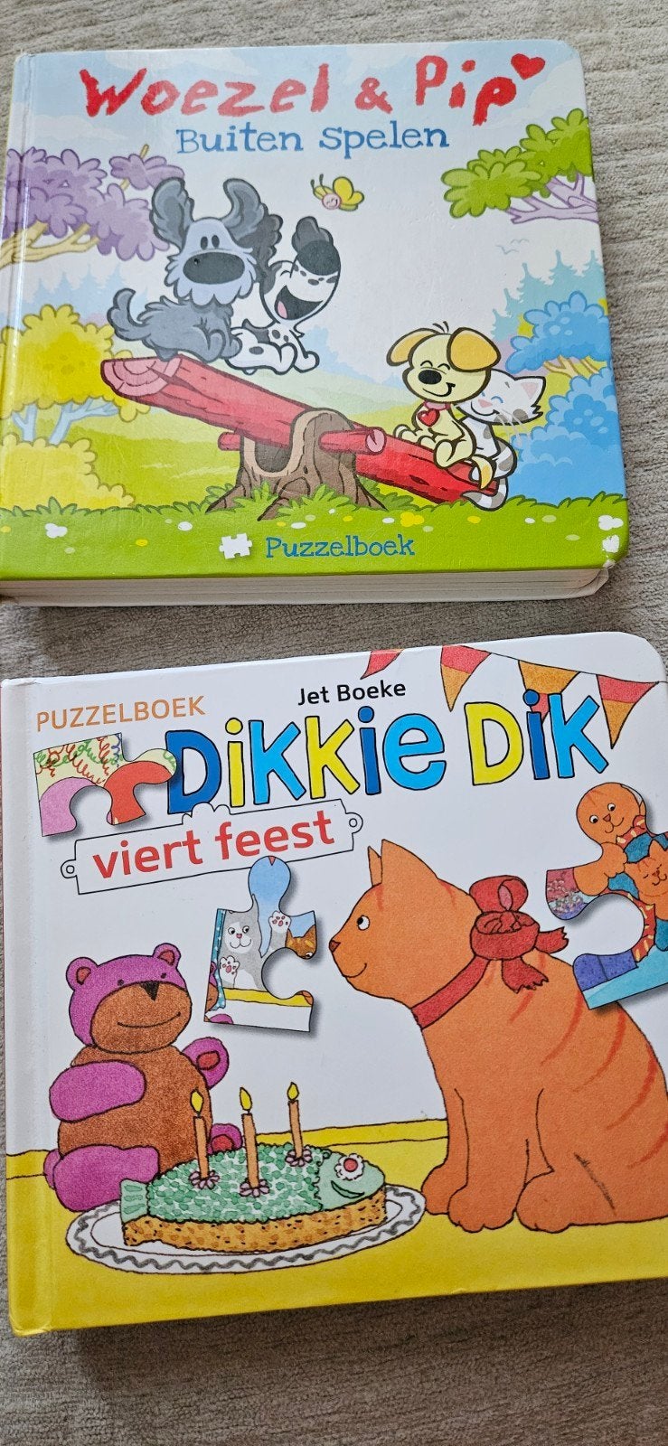 Woezel & Pip en Dikkie Dik Puzzelboeken (2 stuks), Boeken, Ophalen of Verzenden