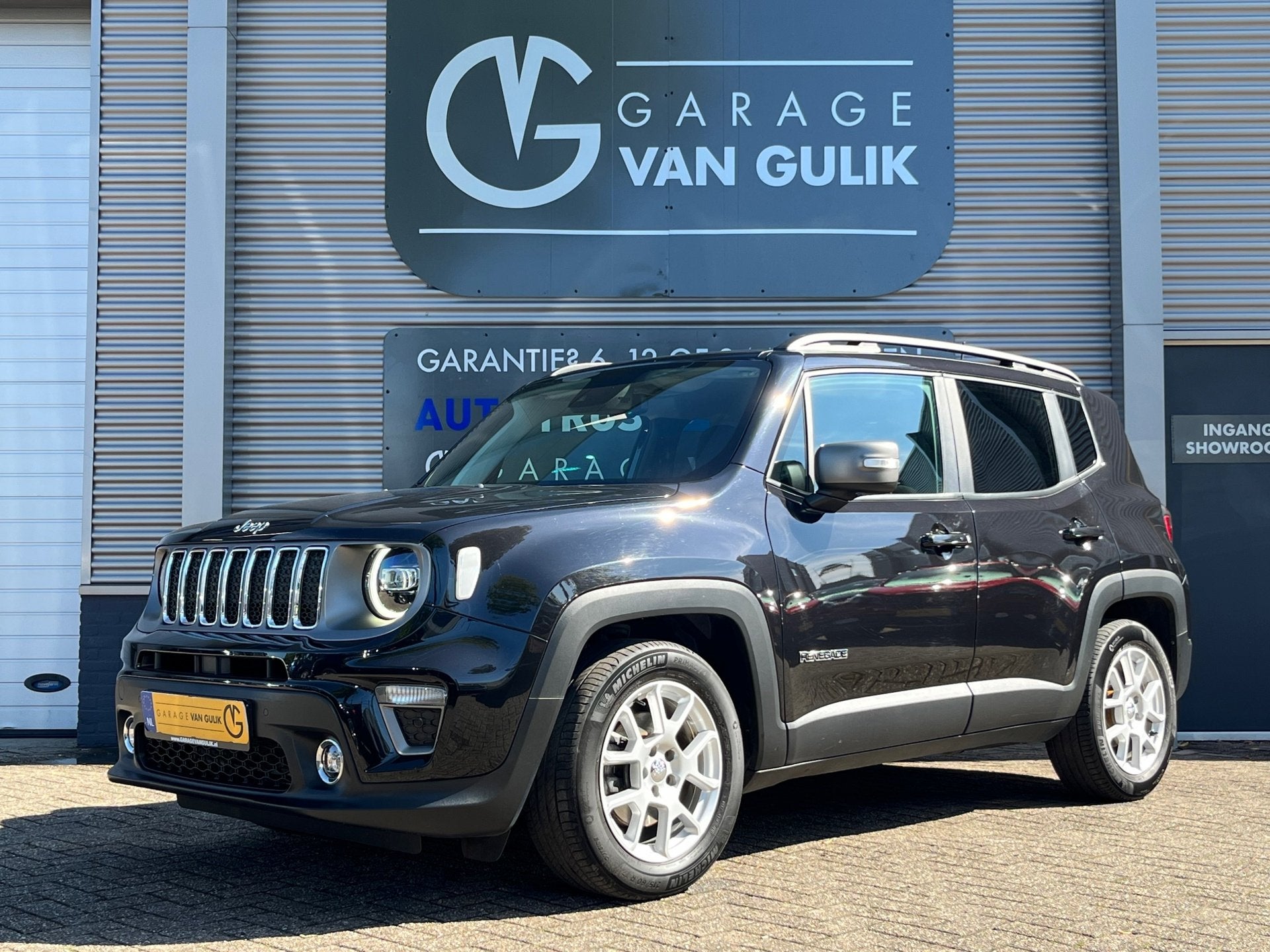 Jeep Renegade 1.3T Limited 150PK Automaat,Navi,Clima,Cruise,, Auto's, Stof, Gebruikt, Lichtsensor, 4 cilinders