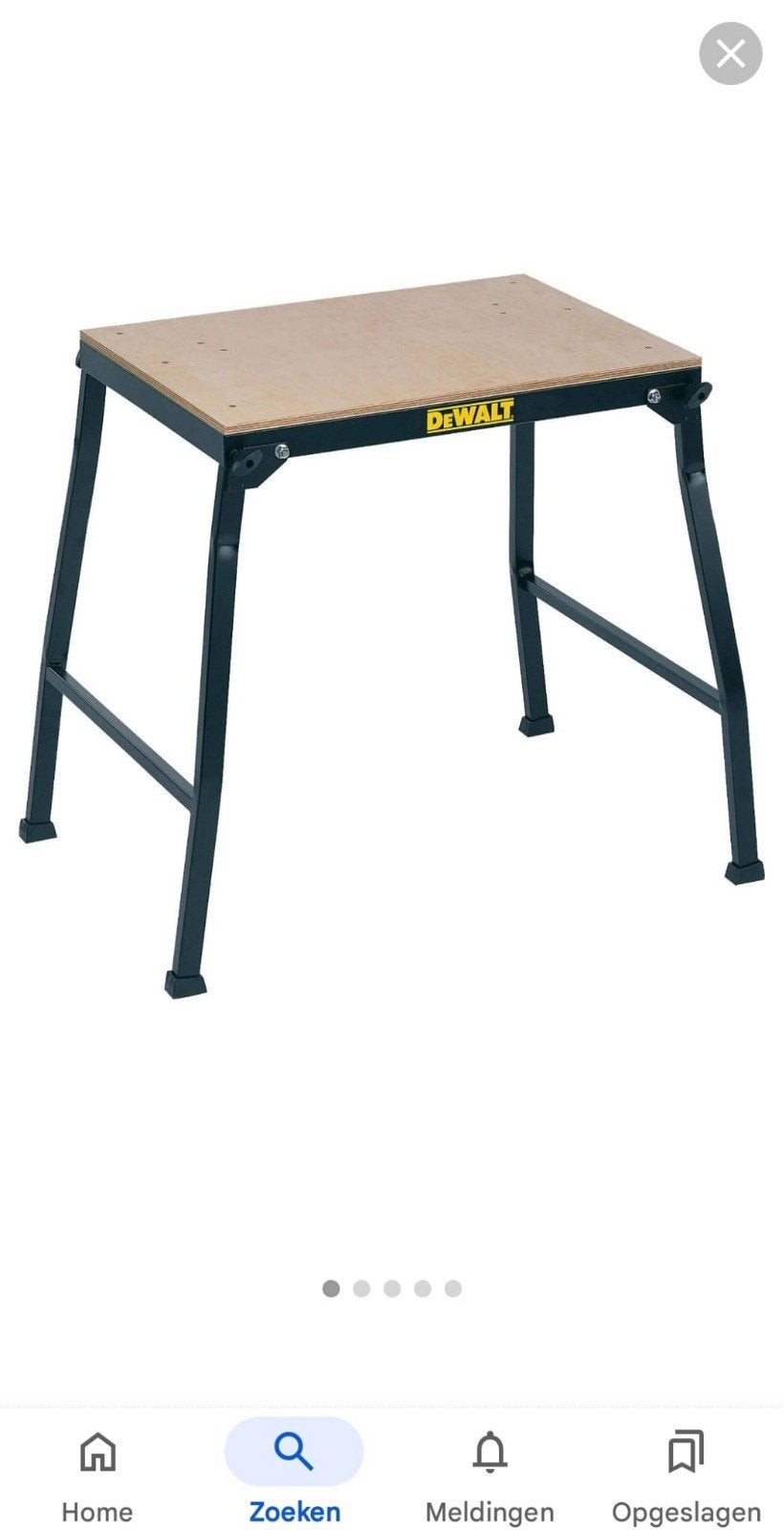 DeWalt Zaagtafel - Gebruikt, Ophalen, Gebruikt, DeWalt, 70 mm of meer