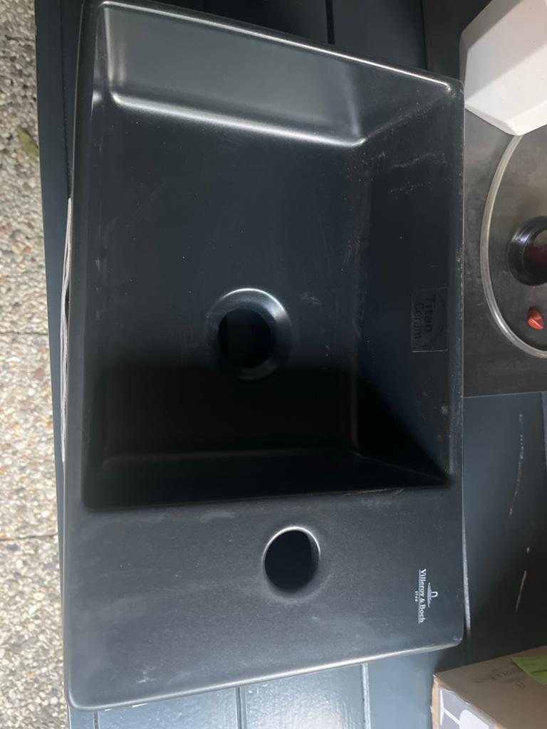 Villeroy & Boch Memento 2.0 Fontein 40x26cm Ebony, Ophalen, Nieuw, Steen, Wastafel