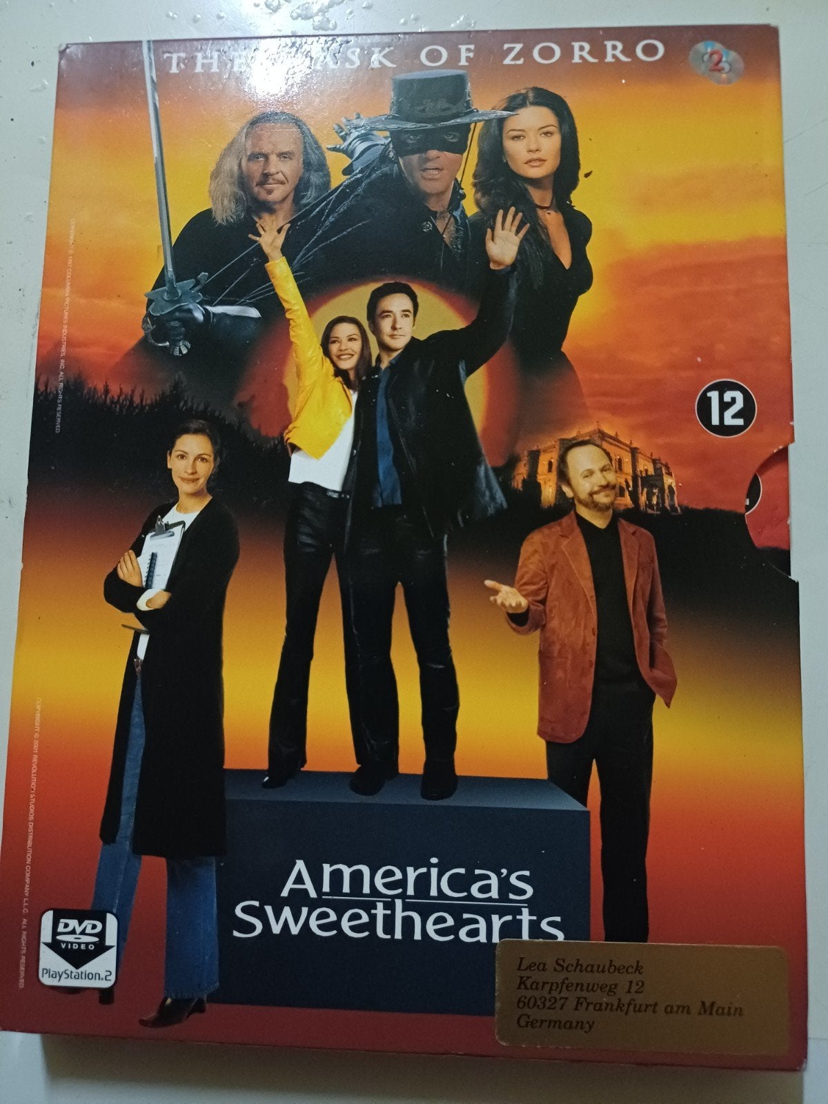 The Mask of Zorro/America's Sweethearts, Alle leeftijden, Ophalen of Verzenden, Zo goed als nieuw