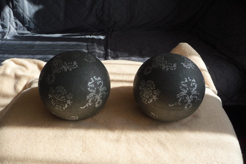 Mooie 2 grote Ballen Keramiek of Aardewerk, Ophalen of Verzenden, Zo goed als nieuw, Steen/keramiek, Klassiek