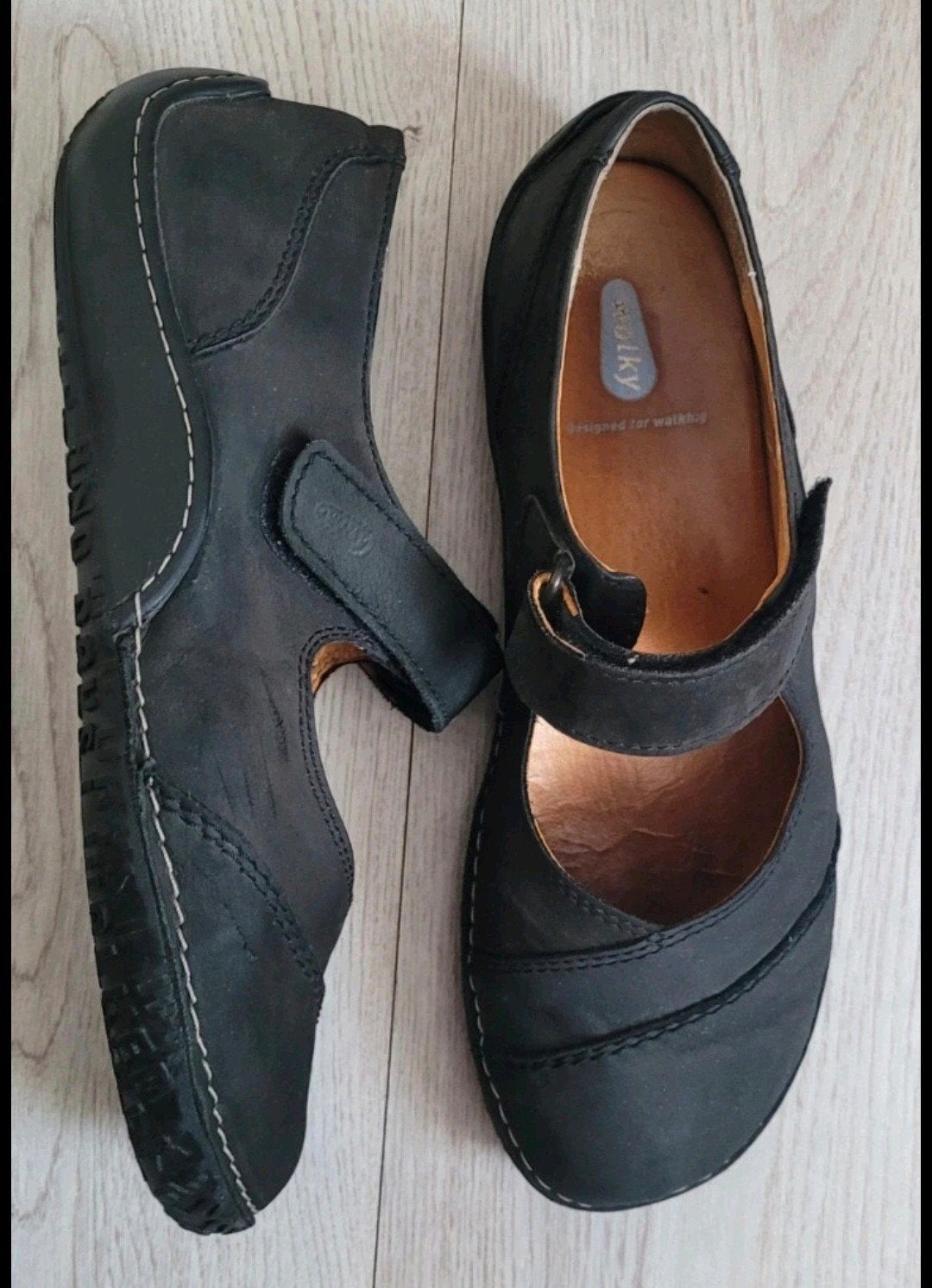 Walky comfortabele zwarte schoenen maat 42, Wolky, Ophalen of Verzenden, Gedragen, Instappers