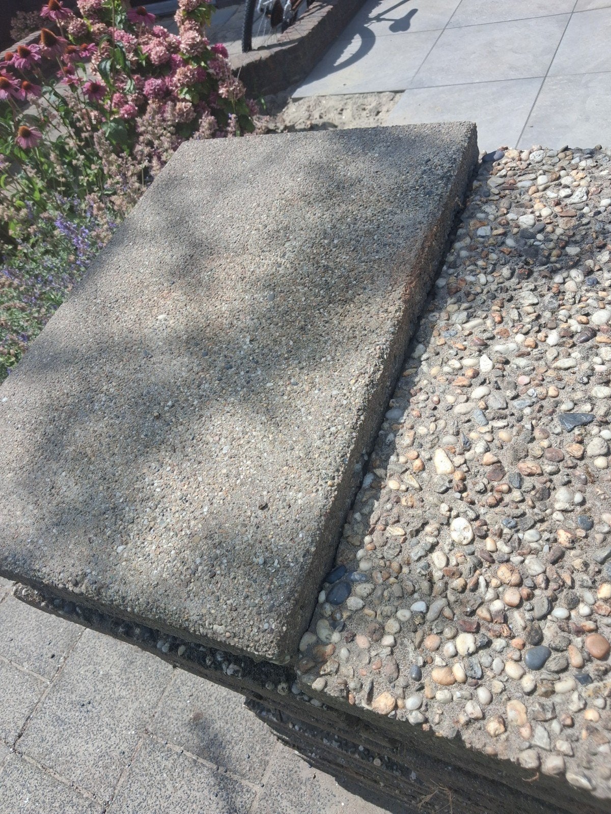 Grind tegels 40x60 cm gratis afhalen, Tuin en Terras, Tegels en Klinkers, Ophalen, Gebruikt, Beton, Terrastegels