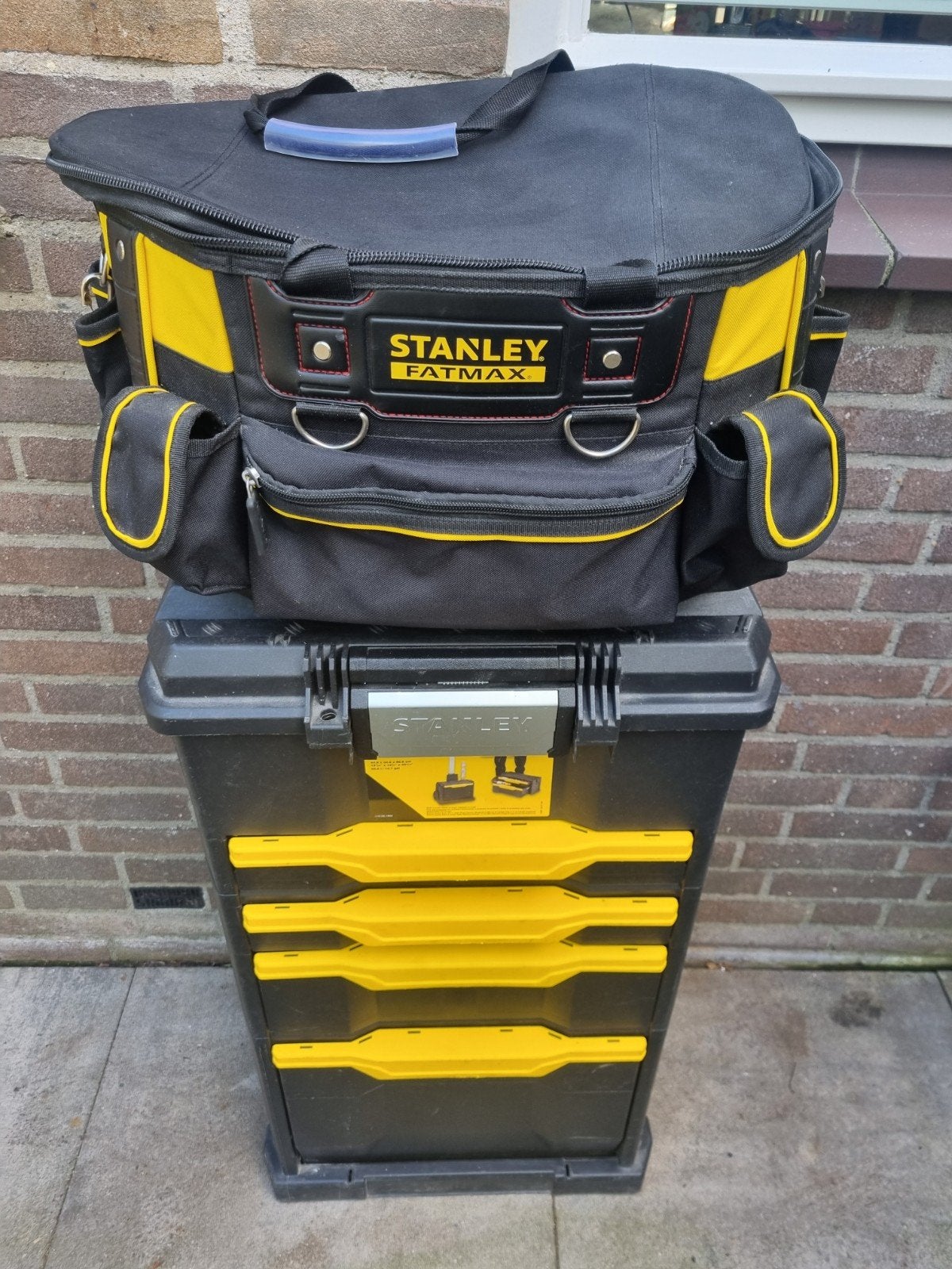 Stanley FatMax gereedschapswagen met lades en tas, Ophalen, Gebruikt