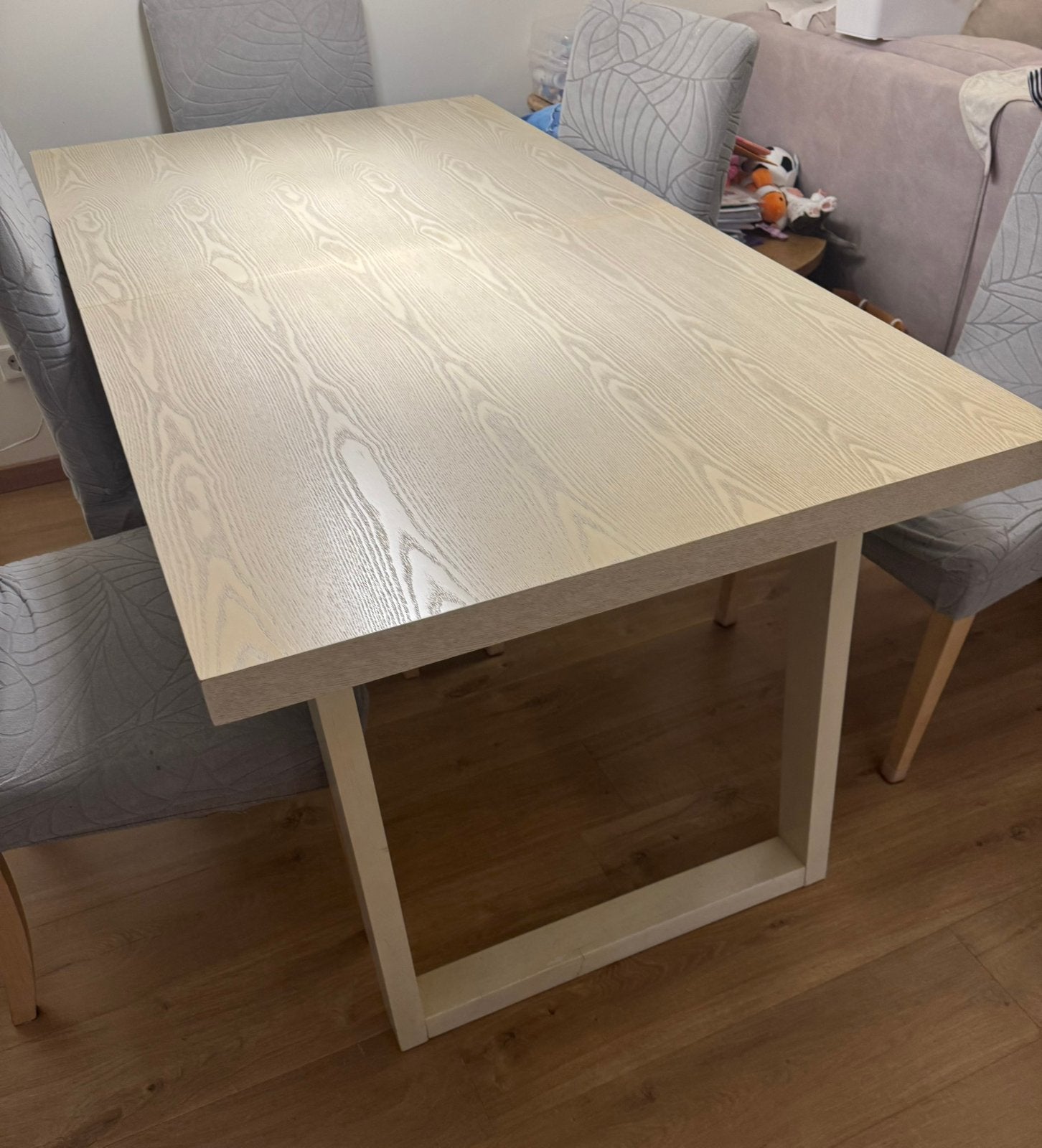 Extendable dining table 160/180cm, Ophalen, Gebruikt, 150 tot 200 cm, Vijf personen of meer