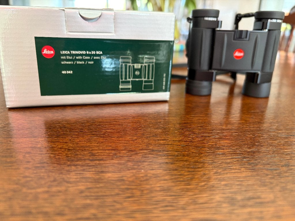 Leica Trinovid 8x20 BCA (Leica 40342) uit 2024 zgan Garantie, Ophalen of Verzenden, Zo goed als nieuw, 8 tot 12x, Dakkant (recht)
