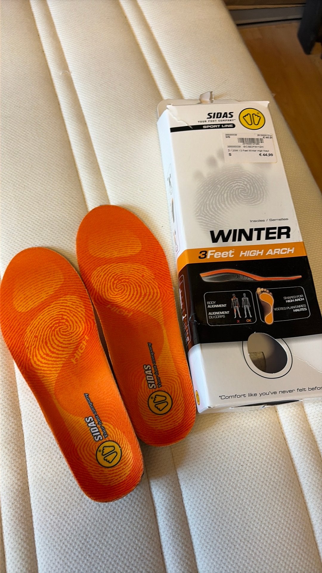 Nieuw: Sidas Winter 3Feet High Arch Inlegzolen Maat S, Ophalen of Verzenden, Nieuw