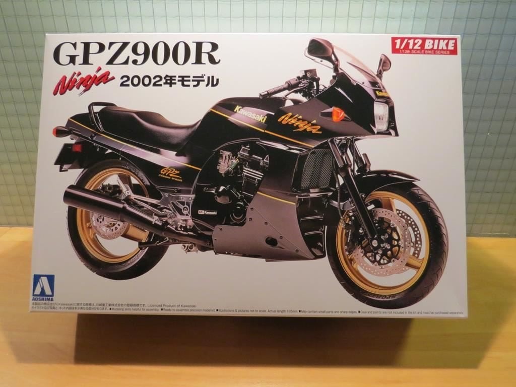 Bouwdoos Kawasaki GPZ900R 1:12 Aoshima 2002, Overige merken, MayCheong, Nieuw, Ophalen of Verzenden