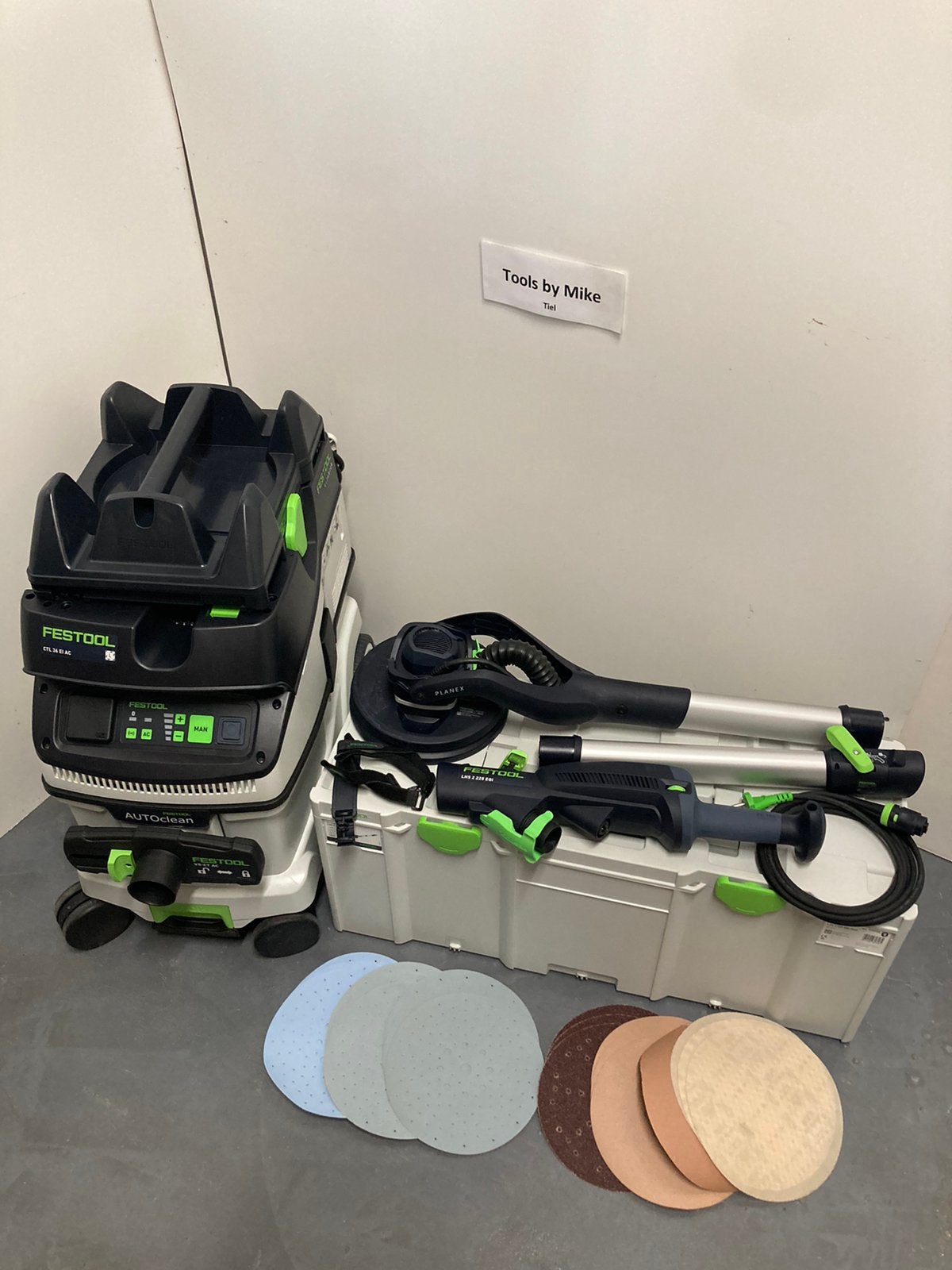 Dikke festool planex set, Ophalen, Zo goed als nieuw, 1200 watt of meer, Excentrische schuurmachine