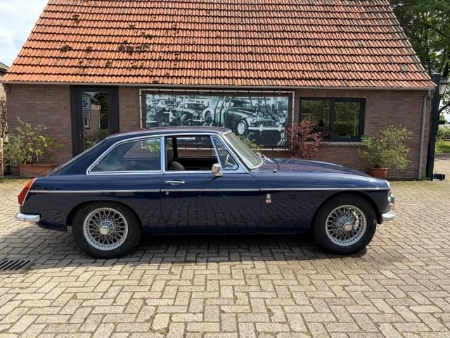MGB GT 1969, Overdrive, Auto's, MG, Particulier, B, Benzine, Coupé, Handgeschakeld, Blauw, Zwart, Kunstmatig leder