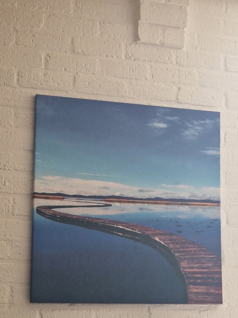 Canvas water rust, Ophalen, Minder dan 50 cm, Gebruikt, Schilderij
