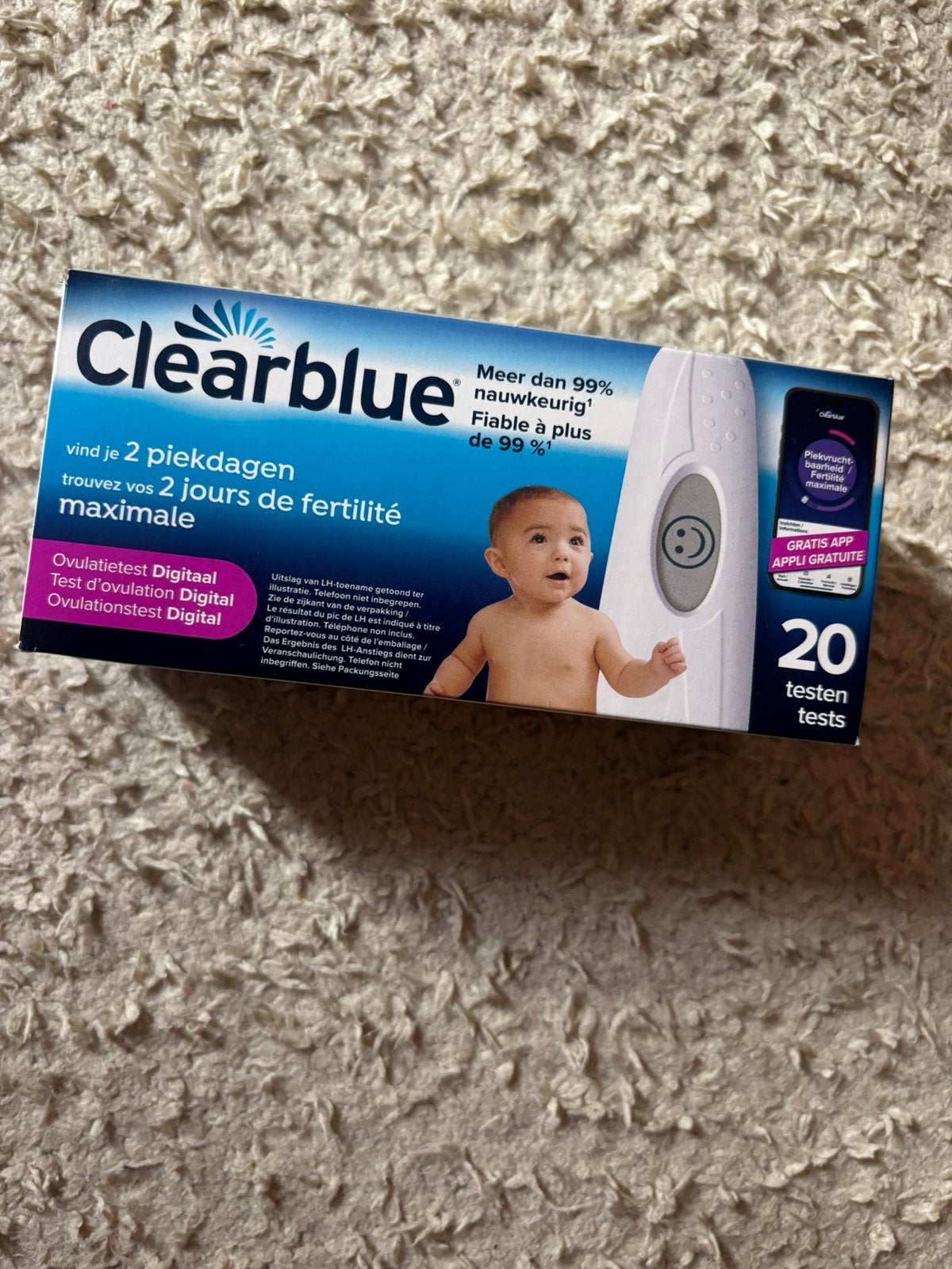 Clearblue ovulatietesten, Ophalen of Verzenden, Nieuw, Overige typen