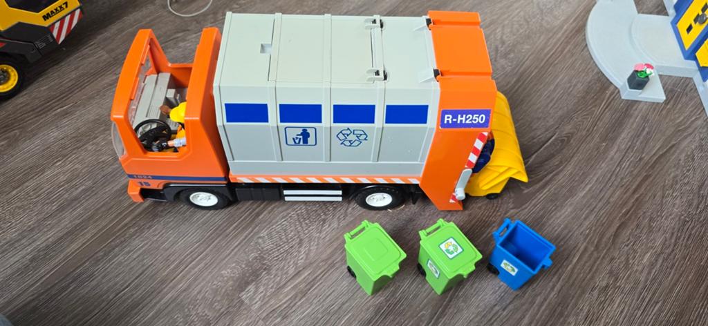 Playmobil 4418 Vuilniswagen - Incompleet maar speelbaar, Ophalen of Verzenden, Gebruikt, Complete set